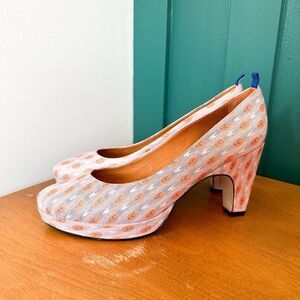 Dr. Liza African Ankara Pink Sneaker Perfect Pump